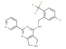 N-[5-fluoro-2-(trifluoromethyl)benzyl]-2-pyridin-3-yl-6,7-dihydro-5H-pyrrolo[3,4-d]pyrimidin-4-amine