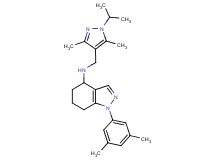 1-(3,5-dimethylphenyl)-N-[(1-isopropyl-3,5-dimethyl-1H-pyrazol-4-yl)methyl]-4,5,6,7-tetrahydro-1H-indazol-4-amine