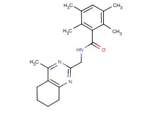 2,3,5,6-tetramethyl-N-[(4-methyl-5,6,7,8-tetrahydroquinazolin-2-yl)methyl]benzamide
