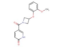 5-{[3-(2-methoxyphenoxy)-1-azetidinyl]carbonyl}-2(1H)-pyridinone