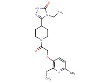 4-ethyl-5-(1-{[(2-ethyl-6-methylpyridin-3-yl)oxy]acetyl}piperidin-4-yl)-2,4-dihydro-3H-1,2,4-triazol-3-one