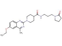 1-(6-ethoxy-4-methyl-2-quinazolinyl)-N-[3-(2-oxo-1-pyrrolidinyl)propyl]-4-piperidinecarboxamide