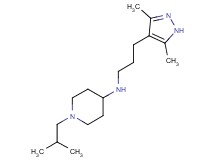 N-[3-(3,5-dimethyl-1H-pyrazol-4-yl)propyl]-1-isobutylpiperidin-4-amine