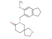 7-[(6-methoxy-2,3-dihydro-1H-inden-5-yl)methyl]-2-oxa-7-azaspiro[4.5]decan-8-one