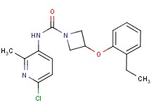 N-(6-chloro-2-methylpyridin-3-yl)-3-(2-ethylphenoxy)azetidine-1-carboxamide