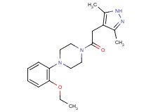 1-[(3,5-dimethyl-1H-pyrazol-4-yl)acetyl]-4-(2-ethoxyphenyl)piperazine