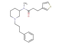 N-methyl-N-[1-(3-phenylpropyl)-3-piperidinyl]-3-(3-thienyl)propanamide