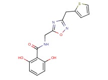 2,6-dihydroxy-N-{[3-(2-thienylmethyl)-1,2,4-oxadiazol-5-yl]methyl}benzamide