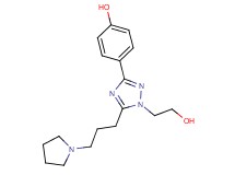 4-[1-(2-hydroxyethyl)-5-(3-pyrrolidin-1-ylpropyl)-1H-1,2,4-triazol-3-yl]phenol