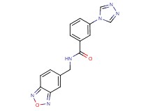 N-(2,1,3-benzoxadiazol-5-ylmethyl)-3-(4H-1,2,4-triazol-4-yl)benzamide