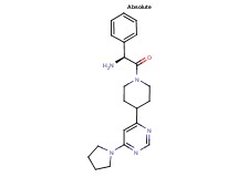 ((1S)-2-oxo-1-phenyl-2-{4-[6-(1-pyrrolidinyl)-4-pyrimidinyl]-1-piperidinyl}ethyl)amine dihydrochloride