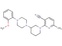 2-{3-[4-(2-methoxyphenyl)-1-piperazinyl]-1-piperidinyl}-6-methylnicotinonitrile