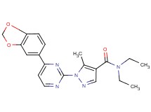 1-[4-(1,3-benzodioxol-5-yl)-2-pyrimidinyl]-N,N-diethyl-5-methyl-1H-pyrazole-4-carboxamide