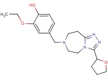 2-ethoxy-4-{[3-(tetrahydro-2-furanyl)-5,6,8,9-tetrahydro-7H-[1,2,4]triazolo[4,3-d][1,4]diazepin-7-yl]methyl}phenol