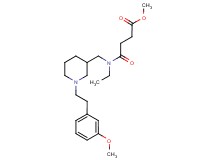 methyl 4-[ethyl({1-[2-(3-methoxyphenyl)ethyl]-3-piperidinyl}methyl)amino]-4-oxobutanoate
