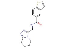 N-(5,6,7,8-tetrahydro[1,2,4]triazolo[4,3-a]pyridin-3-ylmethyl)-1-benzothiophene-5-carboxamide
