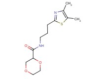 N-[3-(4,5-dimethyl-1,3-thiazol-2-yl)propyl]-1,4-dioxane-2-carboxamide