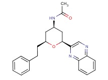 N-[(2S*,4R*,6S*)-2-(2-phenylethyl)-6-quinoxalin-2-yltetrahydro-2H-pyran-4-yl]acetamide