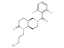 (4aS*,8aR*)-6-(2,6-difluorobenzoyl)-1-(3-hydroxypropyl)octahydro-1,6-naphthyridin-2(1H)-one
