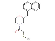 4-[(methylthio)acetyl]-2-(1-naphthylmethyl)morpholine
