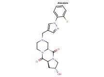 (6aS,8R,11aR)-2-{[1-(2-fluorophenyl)-1H-pyrazol-4-yl]methyl}-8-hydroxyoctahydro-6H-pyrazino[1,2-a]pyrrolo[1,2-d]pyrazine-6,11(2H)-dione