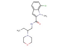 7-chloro-1-methyl-N-(2-morpholin-4-ylbutyl)-1H-indole-2-carboxamide