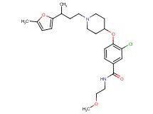 3-chloro-N-(2-methoxyethyl)-4-({1-[3-(5-methyl-2-furyl)butyl]-4-piperidinyl}oxy)benzamide