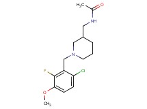 N-{[1-(6-chloro-2-fluoro-3-methoxybenzyl)piperidin-3-yl]methyl}acetamide