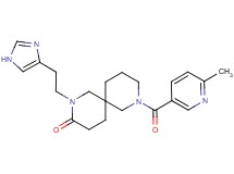 2-[2-(1H-imidazol-4-yl)ethyl]-8-[(6-methylpyridin-3-yl)carbonyl]-2,8-diazaspiro[5.5]undecan-3-one