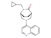 (1S*,5R*)-6-(cyclopropylmethyl)-3-(4-quinolinyl)-3,6-diazabicyclo[3.2.2]nonan-7-one
