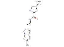 (2S,4R)-4-amino-N-[2-(2-methylimidazo[2,1-b][1,3,4]thiadiazol-6-yl)ethyl]pyrrolidine-2-carboxamide