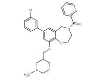 7-(3-chlorophenyl)-9-[(1-methyl-3-piperidinyl)methoxy]-4-(2-pyridinylcarbonyl)-2,3,4,5-tetrahydro-1,4-benzoxazepine