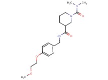 N~3~-[4-(2-methoxyethoxy)benzyl]-N~1~,N~1~-dimethyl-1,3-piperidinedicarboxamide