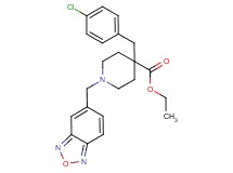 ethyl 1-(2,1,3-benzoxadiazol-5-ylmethyl)-4-(4-chlorobenzyl)-4-piperidinecarboxylate