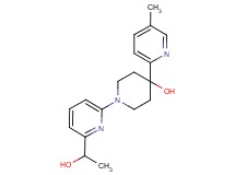 1-[6-(1-hydroxyethyl)pyridin-2-yl]-4-(5-methylpyridin-2-yl)piperidin-4-ol