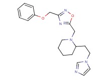 2-[2-(1H-imidazol-1-yl)ethyl]-1-{[3-(phenoxymethyl)-1,2,4-oxadiazol-5-yl]methyl}piperidine