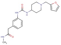 2-{3-[({[1-(2-furylmethyl)piperidin-4-yl]amino}carbonyl)amino]phenyl}-N-methylacetamide