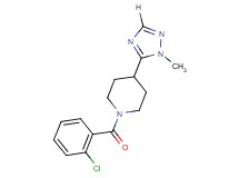 1-(2-chlorobenzoyl)-4-(1-methyl-1H-1,2,4-triazol-5-yl)piperidine