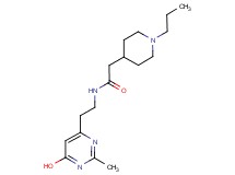 N-[2-(6-hydroxy-2-methyl-4-pyrimidinyl)ethyl]-2-(1-propyl-4-piperidinyl)acetamide