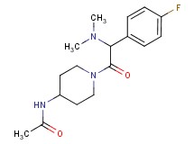 N-{1-[2-(dimethylamino)-2-(4-fluorophenyl)acetyl]-4-piperidinyl}acetamide