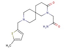 2-{9-[(5-methyl-2-thienyl)methyl]-3-oxo-2,9-diazaspiro[5.5]undec-2-yl}acetamide