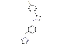 1-(3-{[2-(4-fluorophenyl)azetidin-1-yl]methyl}benzyl)-1H-pyrazole