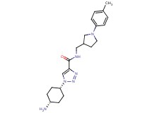 1-(cis-4-aminocyclohexyl)-N-{[1-(4-methylphenyl)pyrrolidin-3-yl]methyl}-1H-1,2,3-triazole-4-carboxamide