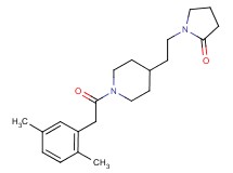 1-(2-{1-[(2,5-dimethylphenyl)acetyl]-4-piperidinyl}ethyl)-2-pyrrolidinone