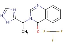 3-[1-(1H-1,2,4-triazol-5-yl)ethyl]-5-(trifluoromethyl)quinazolin-4(3H)-one