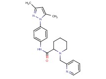N-[4-(3,5-dimethyl-1H-pyrazol-1-yl)phenyl]-1-(2-pyridinylmethyl)-2-piperidinecarboxamide