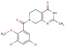 7-(3,5-dichloro-2-methoxybenzoyl)-2-methyl-5,6,7,8-tetrahydropyrido[3,4-d]pyrimidin-4(3H)-one