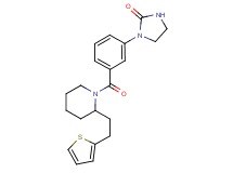 1-[3-({2-[2-(2-thienyl)ethyl]piperidin-1-yl}carbonyl)phenyl]imidazolidin-2-one