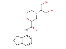 N-(2,3-dihydro-1H-inden-4-yl)-4-[2-hydroxy-1-(hydroxymethyl)ethyl]-2-morpholinecarboxamide