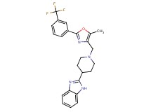 2-[1-({5-methyl-2-[3-(trifluoromethyl)phenyl]-1,3-oxazol-4-yl}methyl)-4-piperidinyl]-1H-benzimidazole